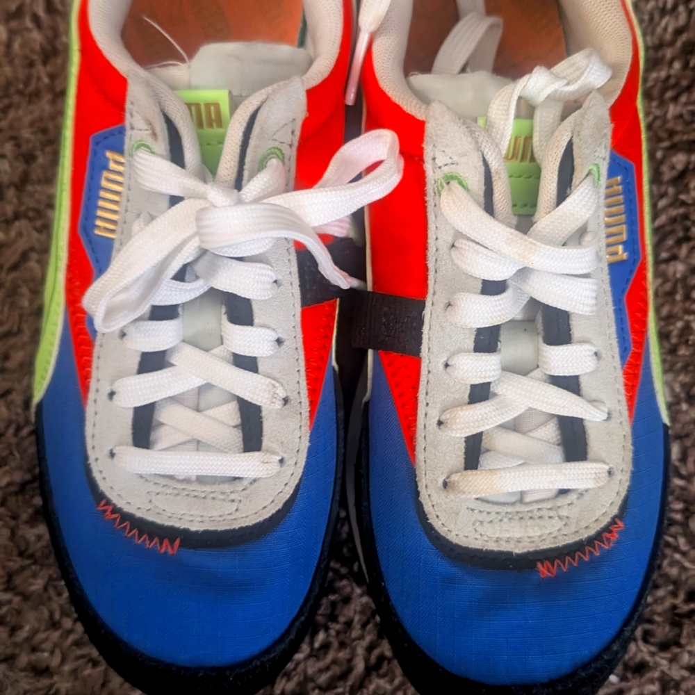 Puma Kids Colorful Sneakers - Red and Blue